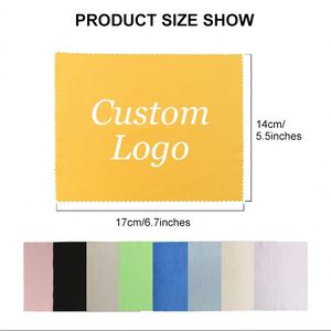 Chiffon de nettoyage pour lunettes de vue et de soleil en microfibre gaufrée avec logo personnalisé et bords arrondis, idéal pour la promotion - Product Image 4