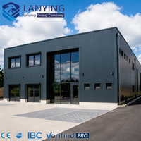 Bâtiment d'entrepôt moderne en structure acier préfabriquée, usine industrielle, atelier, stockage, sur mesure
