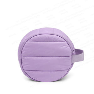 Özel <span class=keywords><strong>Mini</strong></span> su geçirmez seyahat moda yumuşak yastıklı kabarık kozmetik torbası kapitone naylon kirpi makyaj çantası - Product Image 6