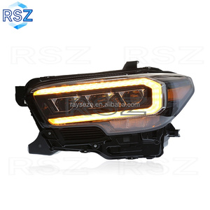 Faro RAYSEZE para 2015 2020 2021 <span class=keywords><strong>Toyota</strong></span> <span class=keywords><strong>TACOMA</strong></span> modificado LED Triple haz faro lámpara luz camioneta accesorios de coche - Product Image 1