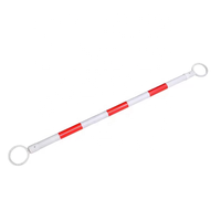 Barre de cône jaune noire de bâton de poteau de route de sécurité escamotable pliable extensible en plastique