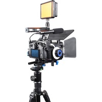 Cage pour caméra YELANGU C500 avec boîte anti-reflet et follow focus pour LUMIX DMC GH4 pour Sony A7S/A7/A7R/A7RII/A7SII