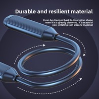 Earphone Gantung Leher 5.3 Baru dengan Daya Tahan Baterai Lama dan Peredam Kebisingan Nirkabel untuk Olahraga