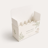 Boîte en carton blanc de haute qualité à cinq compartiments avec couvercle rabattable, plateau de séparation personnalisé pour compléments et flacons