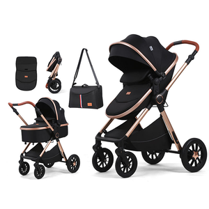 Poussette et trotteur multifonctionnel pliable à 4 roues en métal Purorigin OEM pour bébés de 0 à 3 ans - Product Image 2