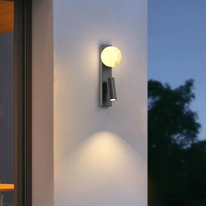 Lámpara de Pared Exterior con Sensor de Movimiento, Impermeable, Luz Ambiental para Terraza, Balcón, Jardín, Patio - Product Image 4