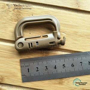 Mosquetón de Plástico para Exteriores con Hebilla de Cierre Rápido, Anillo en D, Clip Táctico para Mochila de Montañismo, 4 Colores, para Todas las Estaciones, Senderismo y Camping - Product Image 4