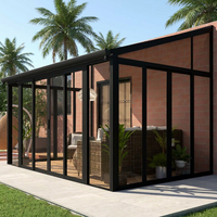 Invernaderos Prefabricados Modernos Personalizados para Exteriores, Villa, Apartamento, Balcón, Jardín, Habitación, Aluminio, Doble Vidrio Templado, Ecológico