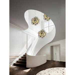 Lustre américain moderne de luxe en <span class=keywords><strong>laiton</strong></span> doré fabriqué à la main Salon Salle à manger Escalier - Product Image 6