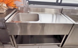 Fregadero de Acero Inoxidable de Alta Calidad para Lavado de Manos, Fregadero Comercial de Pared para Hospitales, Restaurantes, Escuelas y Cocinas - Product Image 6