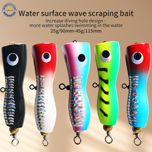 Señuelo de pesca de madera de 25g 45g, cebo de fondo para atún, pesca marítima con anzuelo - Product Image 3