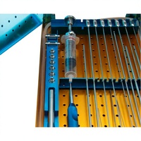 Ensemble de canules de liposuccion A1 en plastique bleu pour injection de graisse corporelle et faciale et transfert de cellules souches