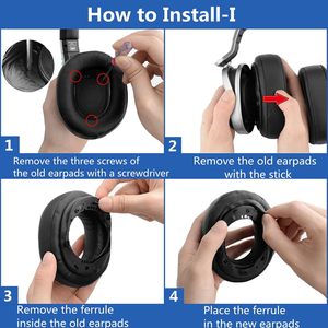 แผ่นรองหูฟัง <span class=keywords><strong>MDR</strong></span>-HW700 สำหรับเปลี่ยน ใช้ได้กับ <span class=keywords><strong>Sony</strong></span> <span class=keywords><strong>MDR</strong></span> HW700 HW700DS - Product Image 4