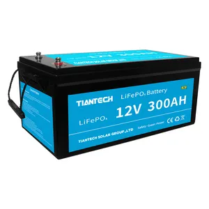 Large Capacity Lead Acid Replacement Lithium Ion Battery RV And Golf Carts 12V 300Ah LiFePO4 Battery