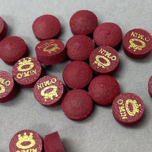 China-Made TOM Brand Professional <b>Pool</b> Billiard <b>Cue</b> Tip-10.5mm Medium Black/Blue Multi-Layer Pigskin for Pros - Product Image 1