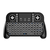 Keyboard MINI Nirkabel 2.4G Grosir dengan Lampu Latar untuk Android Smart TV Box