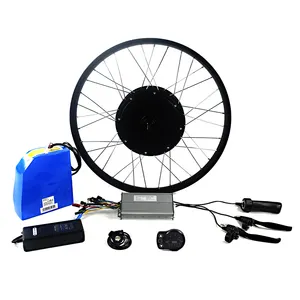 100km/h haute puissance roue arrière 5000w e kit de conversion de vélo pour vélo de neige