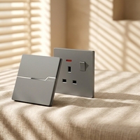 Panel de PC KSQ Ultra Delgado de 6 mm, Material Ignífugo, Espejo de Cristal Acrílico, Tira Decorativa para Interruptor, para Uso Residencial y Hotelero