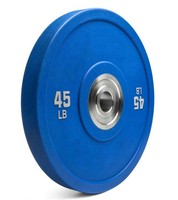 Peralatan Kebugaran Gym Rumahan, Pelat Beban Kompetisi Warna-Warni, Pelat Barbel CPU, Pelat Bumper Urethane Ramah Lingkungan