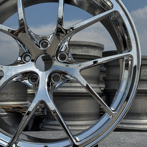 Trọng lượng nhẹ Chrome lõ<span class=keywords><strong>m</strong></span> bánh xe vành tùy chỉnh giả <span class=keywords><strong>m</strong></span>ạo 18 19 20 22 24 inch Vành hợp kim 5x114.3 5x130 5x120 5x112 moq 4 miếng - Product Image 6