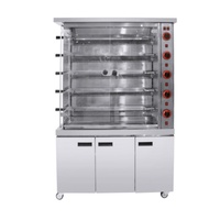 Armoire de rôtisserie commerciale nouveau gaz électrique en acier inoxydable pour restaurants magasins d'alimentation centres commerciaux pour magasins de poulet rôti