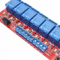Panel Kontrol Relay PLC 8 Saluran 24V Baixinda High/Low Level Trigger dengan Modul Relay 8 Jalur