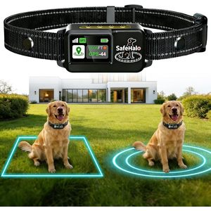 SafeHalo GPS Dog <b>Collar</b> Rechargeable Waterproof Large Breed Pet Tracking With Geofence Boundary Control - Product Image 1