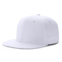 Gorra Snapback Estilo Hip Hop de Visera Plana en Color Sólido sin Diseño Tamaño Ajustable de Alta Calidad con Logotipo Personalizado Deportiva Transpirable e Impermeable