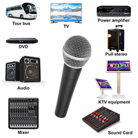 Microphone filaire S58 Sm-58 professionnel pour l'église, la scène, les performances vocales, micro dynamique cardioïde pour karaoké avec long câble