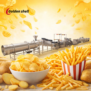 Ligne de production de frites entièrement automatique avec <span class=keywords><strong>friteuse</strong></span> et pasteurisateur en acier inoxydable haute capacité, du lavage à l'emballage - Product Image 4