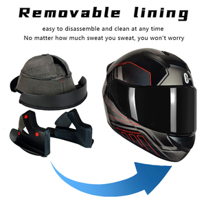 Casque de moto intégral de style classique approuvé DOT, équipement de sécurité unisexe de haute qualité - Product Image 5