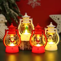 Lumière Père Noël Bonhomme de Neige Joyeux Décoration de Noël pour la Maison Ornements de Noël Arbre Cadeau de Noël Nouvel An