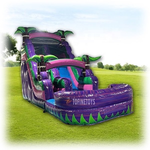 Toboggan aquatique gonflable Blue Crush <span class=keywords><strong>de</strong></span> 18 pieds avec piscine <span class=keywords><strong>de</strong></span> plongée, château gonflable durable pour le plaisir en plein air - Product Image 3