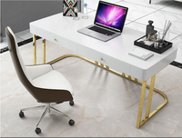 Bureau d'ordinateur de bureau moderne en marbre, tablette, vente en gros, nouveaux produits, simple