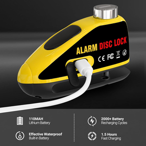 UMEDO Anti-theft Alarm Disc Brake <strong>Lock</strong> Kids' Scooter Motorcycle Key Disc Bike <strong>Lock</strong> <strong>Portable</strong> Key Electronic Bike <strong>Lock</strong> - Product Image 4