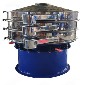 Machine à tamiser vibrante électrique à trois plateaux en acier inoxydable, séparateur vibrant de liquides, filtre - Product Image 6