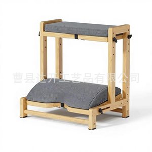 Wooden <b>Footstool</b> Solid Wood <b>Adjustable</b> Double Layer Desk Footrest For Office Use - Product Image 1