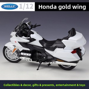 WELLY 1:12 <span class=keywords><strong>2020</strong></span> Gold Wing Heavy Diecast Metal Motorcycle Model Control the Force for Collectors 14 Years & up Gift Wholesale - Product Image 3