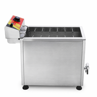 Friteuse Commerciale Électrique en Acier Inoxydable pour Corn Dogs au Fromage, 12 Crochets, pour la Restauration de Rue et les Corn Dogs Coréens