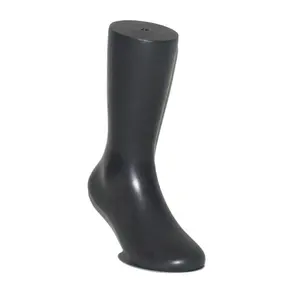 Manekin kaki magnetik plastik PVC 18 CM, mulus warna kulit untuk tampilan kaus kaki