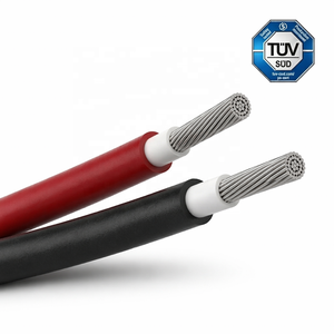 Câble <span class=keywords><strong>solaire</strong></span> photovoltaïque monoconducteur isolé XLPO PV1-F H1Z2Z2-K DC1500V 4mm² 6mm² 10mm² pour <span class=keywords><strong>panneau</strong></span> <span class=keywords><strong>solaire</strong></span> - Product Image 1
