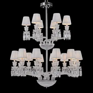 hotel lobby elegant Paris French K9 crystal chandelier lamp for villa wedding foyer home dining decoration light