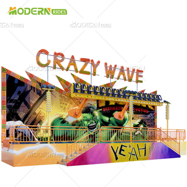 16-местная крытая игровая площадка Crazy Wave Miami, оборудование для развлечений, другие объекты парка развлечений