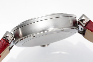 Montre mécanique de luxe de haute qualité pour femmes avec logo personnalisé, boîtier en alliage d'acier inoxydable, bracelet en cuir, chiffres romains - Product Image 5