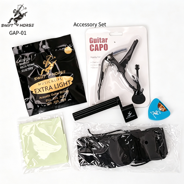 Wholesale China Factory Directly Deliver Musical Instruments Acoustic Guitar Accessory Kit