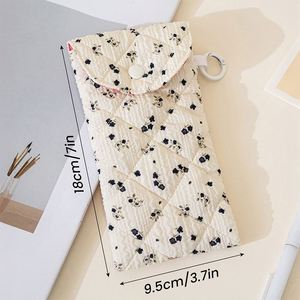 Sac de rangement pour lunettes en polyester imprimé à la mode avec motif floral, taille mini - Product Image 5