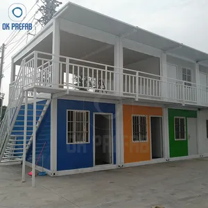 Best selling prefab office house quick concrete houses container 2/3/4/5/6 bedroom in Philippines