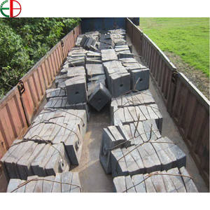 Plaques de revêtement de moulin à ciment en fonte à haute teneur en acier au chrome AS2027 Cr15 Mo3 dans la 1ère chambre EB5032 - Product Image 1