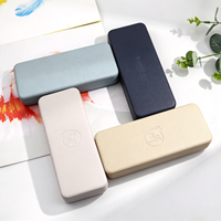 Étui à lunettes rigide minimaliste haut de gamme, boîte de protection portable pour lunettes avec logo personnalisé pour les magasins d'optique et les cadeaux d'entreprise