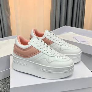 Designer Block <span class=keywords><strong>Sneakers</strong></span> donna Senior scarpe <span class=keywords><strong>bianche</strong></span> <span class=keywords><strong>con</strong></span> <span class=keywords><strong>zeppa</strong></span> <span class=keywords><strong>con</strong></span> suola in pelle di vitello scarpe Casual da passeggio scarpe <span class=keywords><strong>con</strong></span> plateau - Product Image 4
